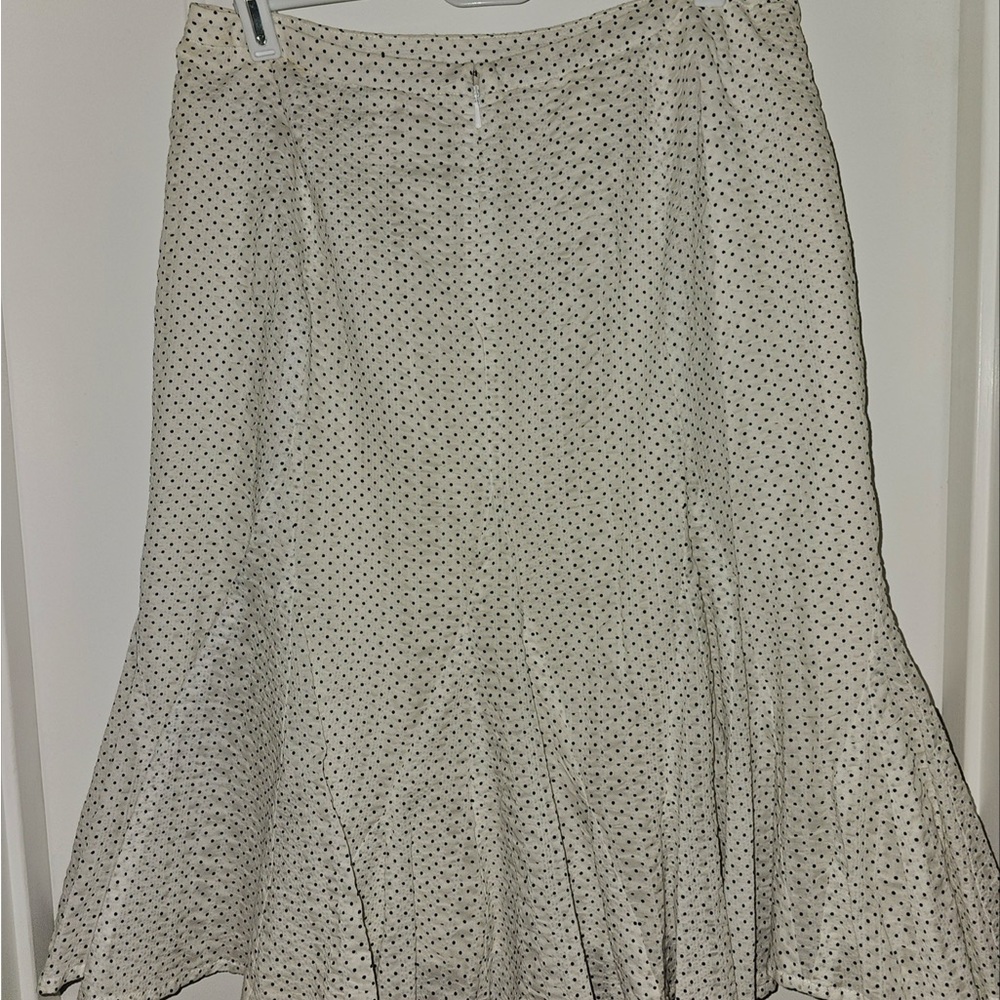 J.CREW RUFFLED POLKA DOT SKIRT- LIKE NEW